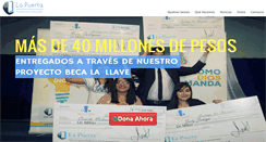 Desktop Screenshot of fundacionlapuerta.cl